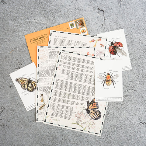 Previous Letters | Edition 1 | Monarch, Honeybee, + Lady Beetle